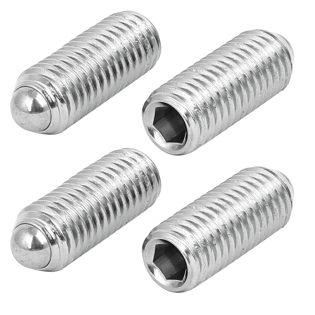 Uxcell M12x30mm 304 Stainless Steel Spring Hex Socket Ball Point Grub