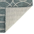 thumbnail image 4 of Unique Loom Outdoor Trellis Collection Area Rug - Gitter (4' x 6' Rectangle Teal/Ivory), 4 of 10