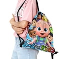 thumbnail image 2 of Loo Loo Kids Mochila de Cuerdas para Deportes y Gimnasio, Bolsa de Cuerdas Resistente al Agua, Bolsa Cinch, 30×40cm, 2 of 6