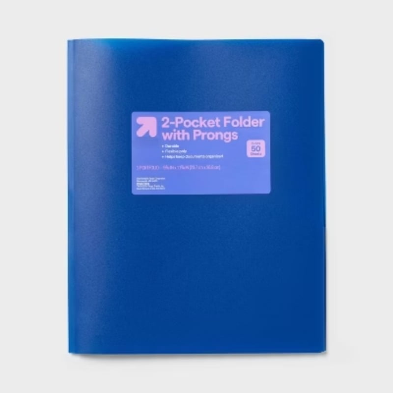 FIVE STAR, Plastic Folder, 2-Pocket Stay-Put, Amethyst Purple
