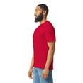 thumbnail image 4 of Gildan Men's Softstyle Crew T-Shirt, 100% Ring-Spun Cotton, Modern Classic fit Tee, Cherry Red 3XL, 4 of 5