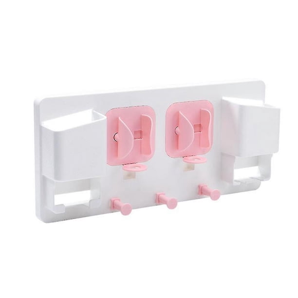Soporte para cepillo de dientes de baño montado en la pared, tazas colgantes para ahorrar espacio, cepillo de dientes