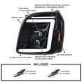 thumbnail image 3 of Spec-D Tuning Black Smoke Sequential LED Signal Tube Projector Headlights Compatible with 2007-2014 GMC Yukon/Yukon XL Denali 1500 2500 , Left + Right Pair Headlamps Assembly, 3 of 5
