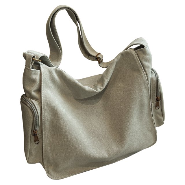 Bolsa De Vagabundo Bolsa universitaria Bolsa de viaje de lona Bolsa de mensajero de moda Bolsa cruzada (Verde militar) Ehuebsd Para Estrenar