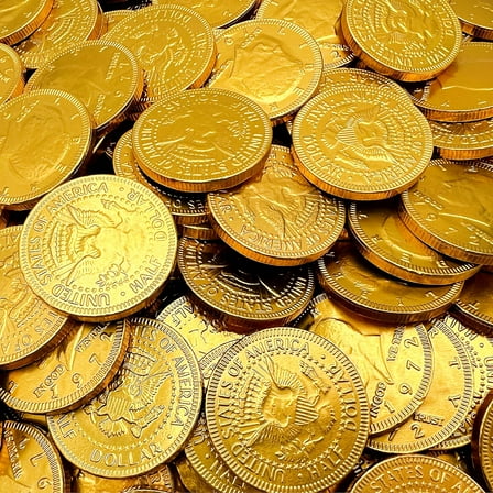 St. Patrick's Day Milk Chocolate Gold Coins Candy, Large 1.5 Inches - Bulk Pack 2 Pounds - 160 Count