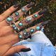 thumbnail image 2 of Conjunto De Anillos De Plata Vintage Para Nudillos, Anillos De Dedo Apilables Para Mujer, Anillos Midi Bohemios, Anillos Apilables 62 Uds matsuzay AP005741-00, 2 of 6