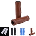 thumbnail image 3 of 1Pair Beach Cruiser Bike Bicycle Leather Handlebar Cover Grips Bar Cap, 3 of 5