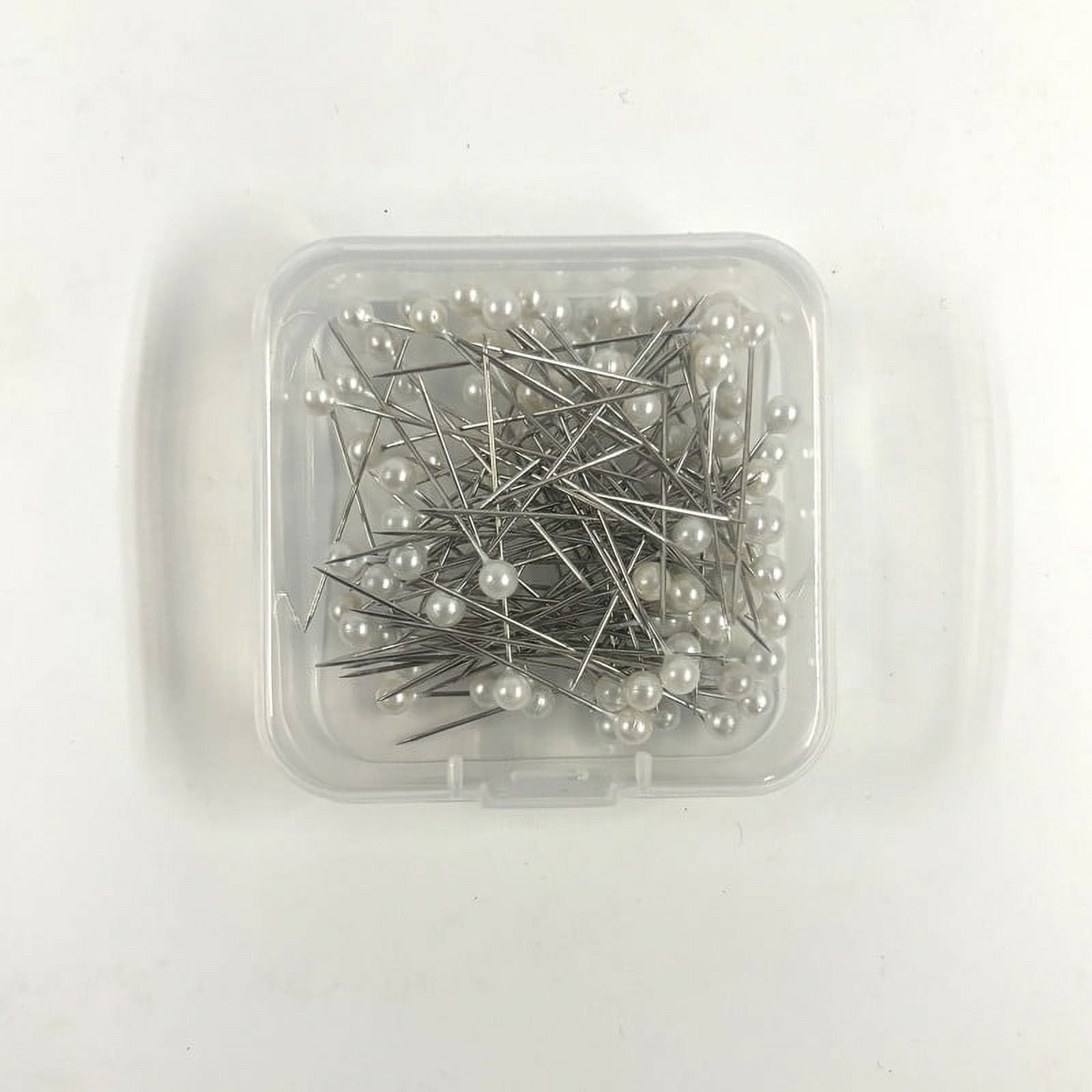 Hello Hobby Ballhead Pins Pearl White 100 Count, Size 24, 38mm in Length