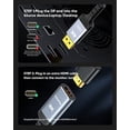 thumbnail image 4 of TianQi 4K DisplayPort to HDMI Adapter & 4K DisplayPort to HDMI Cable 10FT, 4 of 5