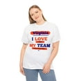 thumbnail image 3 of DJH Apparel | Virginia: I LOVE MY TEAM Sports  Athletic Unisex T-shirt, 3 of 7