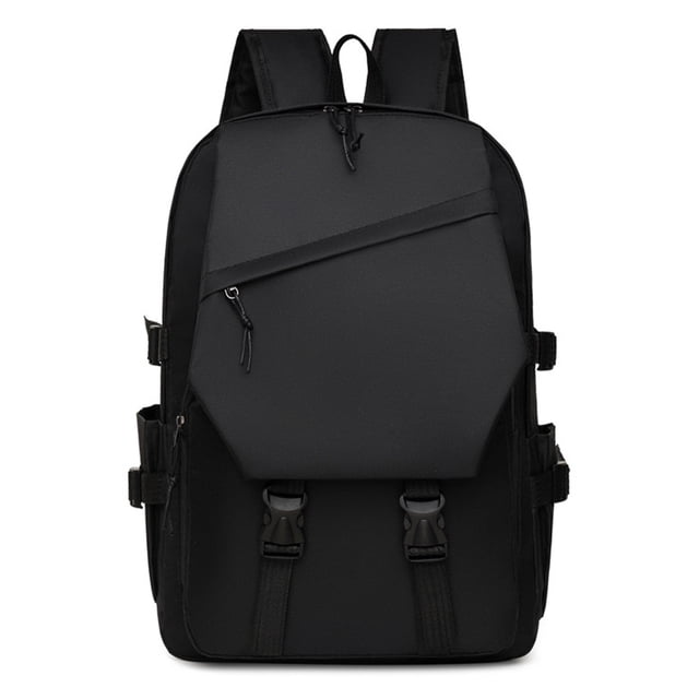 Mochila para computadora portátil, mochila de viaje para exteriores, mochila liviana para viajes de negocios y trabajo, negra