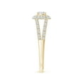 thumbnail image 3 of ANGARA Natural Diamond Ring with Accented Split Shank in 14K Yellow Gold for Women (Size-3.7mm| Color-G| Clarity-VS2) | April Birthstone, Anniversary, Jewelry Gift for Women | Natural Diamond Ring, 3 of 9