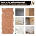 thumbnail image 3 of Stone Effect Wall Panels 3D Faux Stone Wall Covering Panels for Interior and Exterior Decor PU Stone Veneer Siding Panels Cement Texture Thicker Accent 47.2 × 22.5 inch, 3 of 9