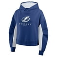 thumbnail image 4 of Women's Fanatics Blue Tampa Bay Lightning Back Check Boxy Hoodie, 4 of 5