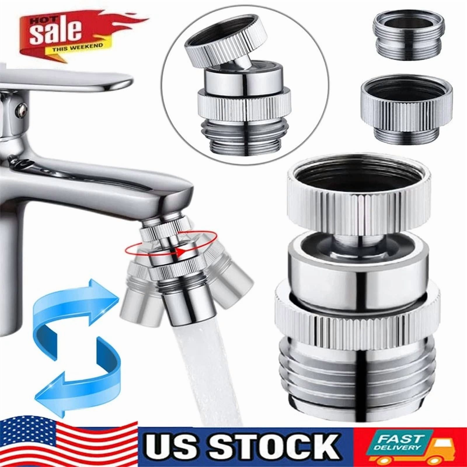 PURELY- Brass Sink Faucet 3/4" To Garden Hose Adapter Swivel Adapter + Aerator Kit