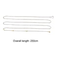 thumbnail image 5 of Visland 2Pcs Height Chains with Hooks Accurate Appropriate Length Measuring Non-corrosive Volleyball Net Height Chains Training Equipment, 5 of 5