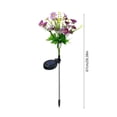 thumbnail image 3 of Solar Garden Chrysanthemum Lights 2 Pack, luces LED danzantes con estacas de flores, Decoración de paisajismo impermeable de PVC para patios eléctricos, blanco rosa naranja púrpura, 3 of 6