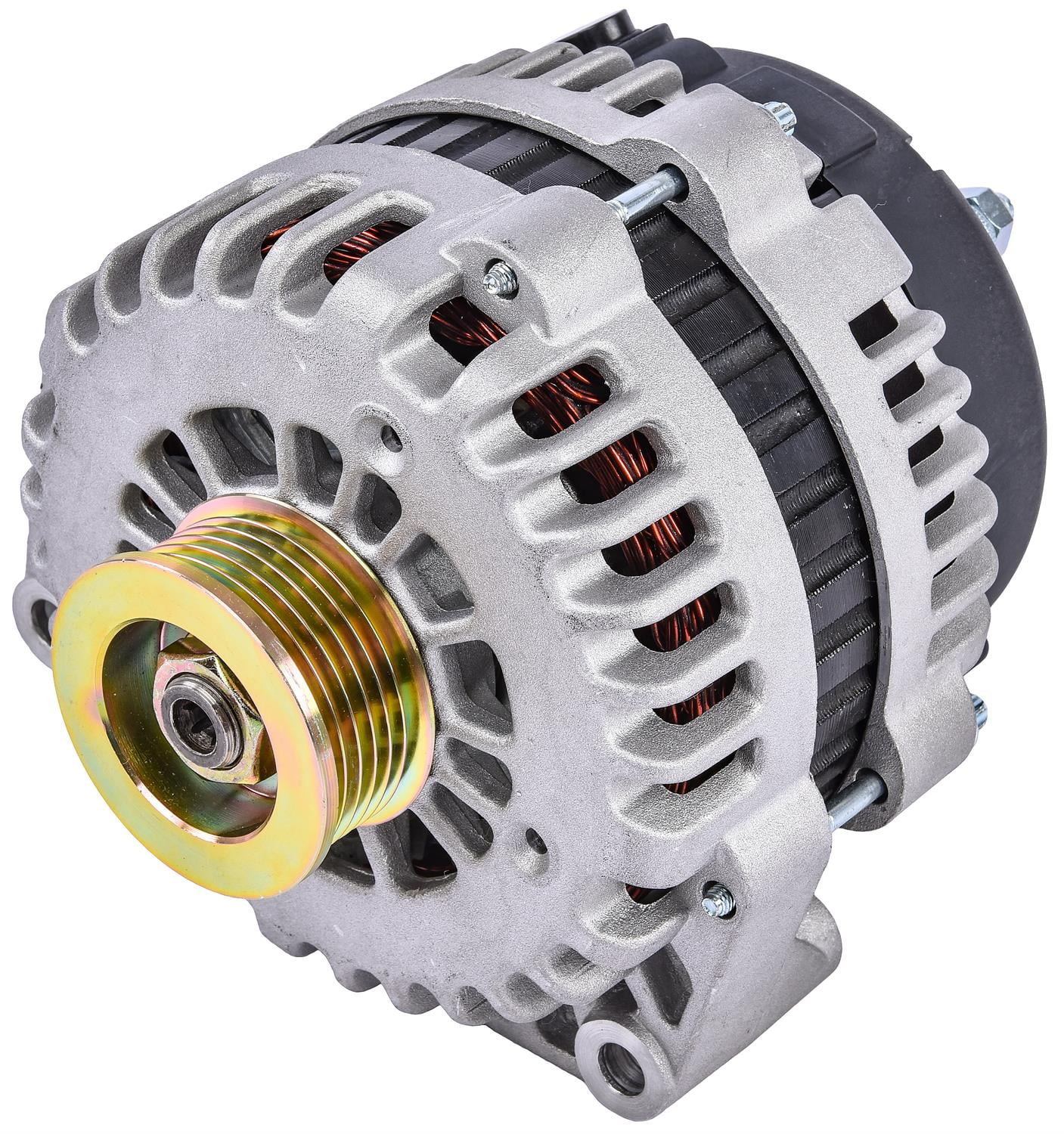 JEGS 10164 1Wire GM Alternator 145 amps Serpentine Pulley [Natural