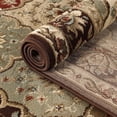 thumbnail image 3 of Superior Palmyra Floral Classic Indoor Area Rug, Chocolate, 5' Round, 3 of 5