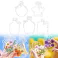 thumbnail image 1 of 20PC Large Size Bookmark Flower Page Clips Bookmarks Children Handmade DIY Transparent Flower Page Glass Bottle Wishing Bottle Sticker, 1 of 9