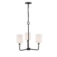 thumbnail image 4 of Millennium Lighting  Chelsea Chandelier Ceiling Fixture in Matte Black Modern Gold 3 Light, 4 of 4