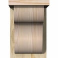 thumbnail image 2 of 8"W x 8"D x 12"H Carmel Rough Sawn Corbel w/Backplate, Douglas Fir, 2 of 9