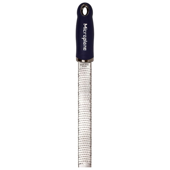 Rallador de alimentos Microplane Premium Citrus Zester, azul oscuro, EE. UU.