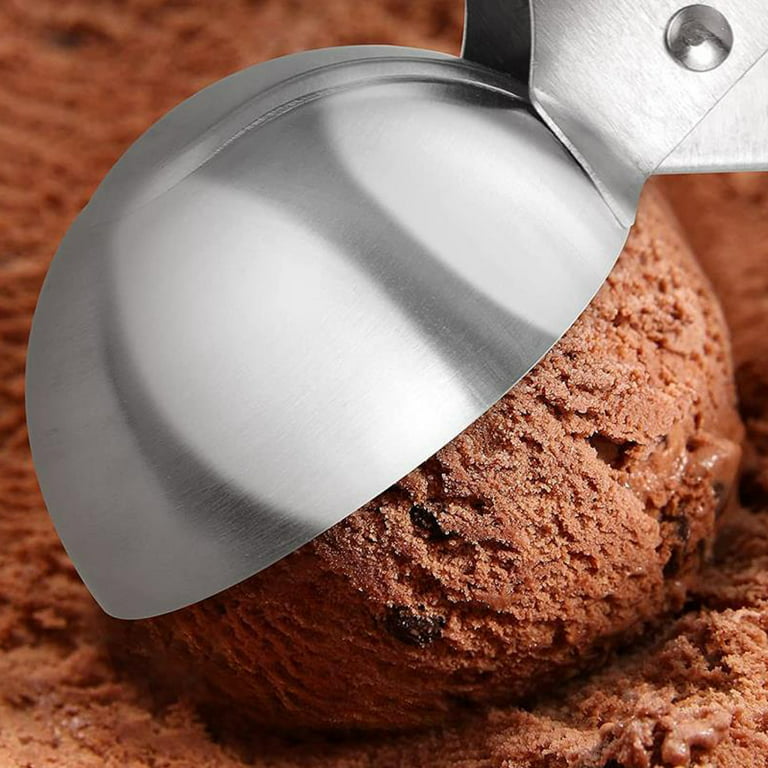 Stainless Steel Ice Cream Scoop With Trigger Ice Cream Ball Non