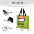 thumbnail image 3 of Fotbe Fresh Sushi Bolsa Tote con Estampado para Mujer, Bolsos con Cremallera, Bolsa de Hombro Casual de Gran Capacidad con Bolsillos Internos, 3 of 7