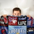 thumbnail image 2 of Football Gifts, Football Blankets for Boys, Football Gifts for Boys, Football Gift for Men, Gifts for Football Players,Football Lover Fan Gifts 60" x 50", 2 of 5