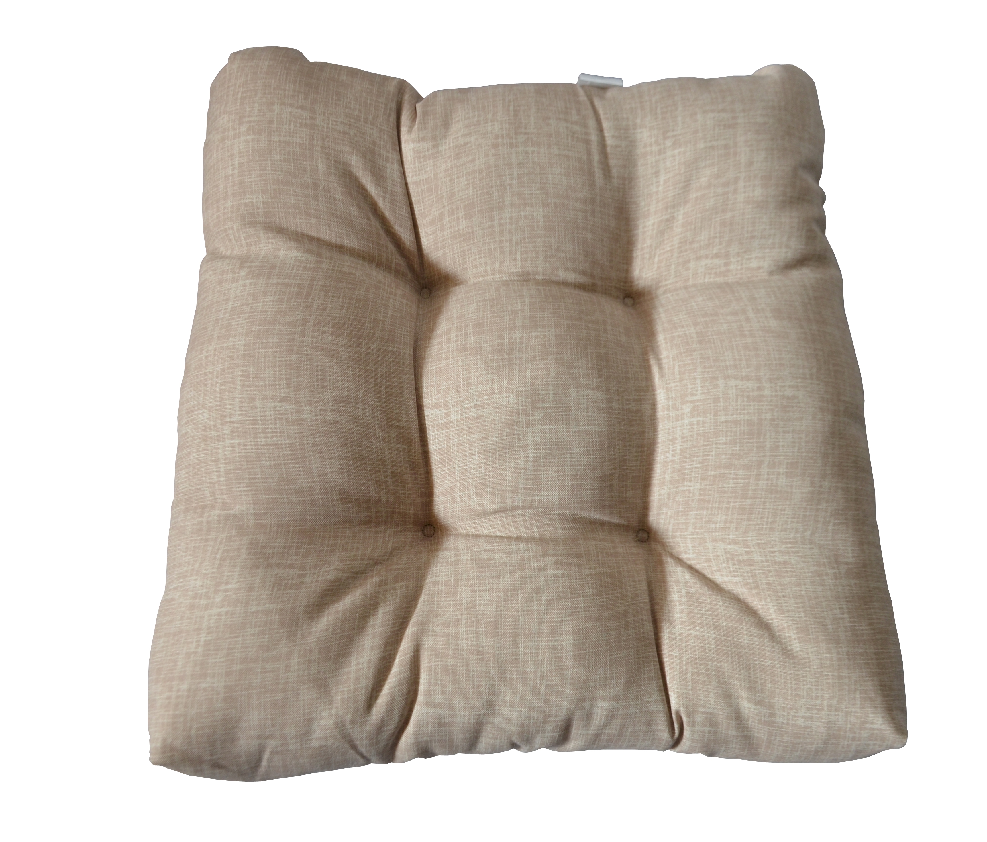 19” x 19” Beige Outdoor Seating Cushions, Durable Weather Resistant (2 Count)
