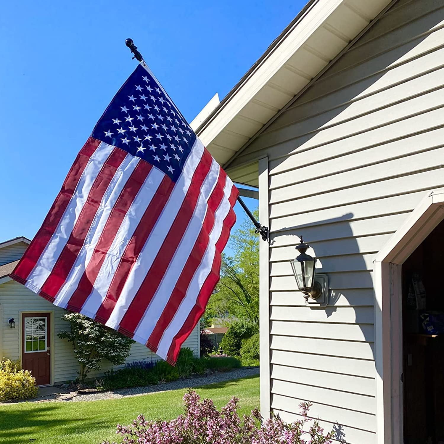 American Flag,3x5 ft 250D American Flag Outdoor The Strongest, Longest Lasting, 3x5 ft 250D. Embroidered Stars Sewn Stripes Brass Grommets 3x5 Foot