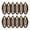 Brown, variant on Motique Accessories Set of 12 Mini Banana Clips Perfect for Adult Female and Girls - Rainbow