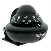 RITCHIE COMPASSES X-10B-M Compass, Bracket Mount, 2" Dial, Black