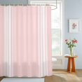 thumbnail image 4 of Pink Striped Shower Curtains for Bathroom, Farmhouse Pink White Stripes Waterproof Fabric Shower Curtain, Decorative Bathroom Curtain for Bathtub, 72"x84", No Hooks Included, 4 of 9