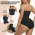 thumbnail image 3 of MANIFIQUE Strapless Shapewear for Women, Tummy Control Triangle Bodysuit, 3 of 7