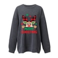 thumbnail image 5 of Pntutb Mujer Moda Suelta Manga Larga Cuello Redondo Blusa Navidad Impresión Camiseta tops Pntutb Pntutb-5890, 5 of 5