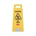 thumbnail image 3 of Caution Wet Floor Floor Sign Plastic, 11 x 12 x 25, Bright Yellow, 3 of 5