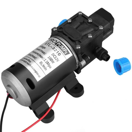 Self Priming Water Pumps - Diaphragm Pump, 12V 8L/Min High Pressure Self Priming Water Pump with Average Working Pressure 100psi for Wash Home Use, DC 100W