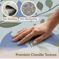 thumbnail image 6 of ODIKA 4'x6' Blue Green Soft Blossom Elegance Washable Area Rug Charming Floral and Leaf Patterns for Modern Homes for Dorm Room, Small Living Stain Resistant Low Profile, Easy Care, 6 of 7