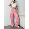thumbnail image 5 of Pinspark Women's High Waisted Sweatpants Wide Leg Athletic Pants Elastic Drawstring Sweatpant Stretch Lounge Sweat Pants with Pockets, 5 of 6