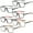 6 Pairs, variant on 6 Pairs of Oversized Sports Reading Glasses Flexible Square Readers for Women and Men, Personalized Lightweight Presbyopic Glasses HD +2.00