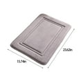 thumbnail image 3 of Absorbent Foam Bathroom Floor Mat | Non-Slip Entry Door Mat | Waterproof & Washable Indoor Outdoor Rug | 40x60cm Gray Sponge Mat for Toilet Bathroom Kitchen Balcony, 3 of 9