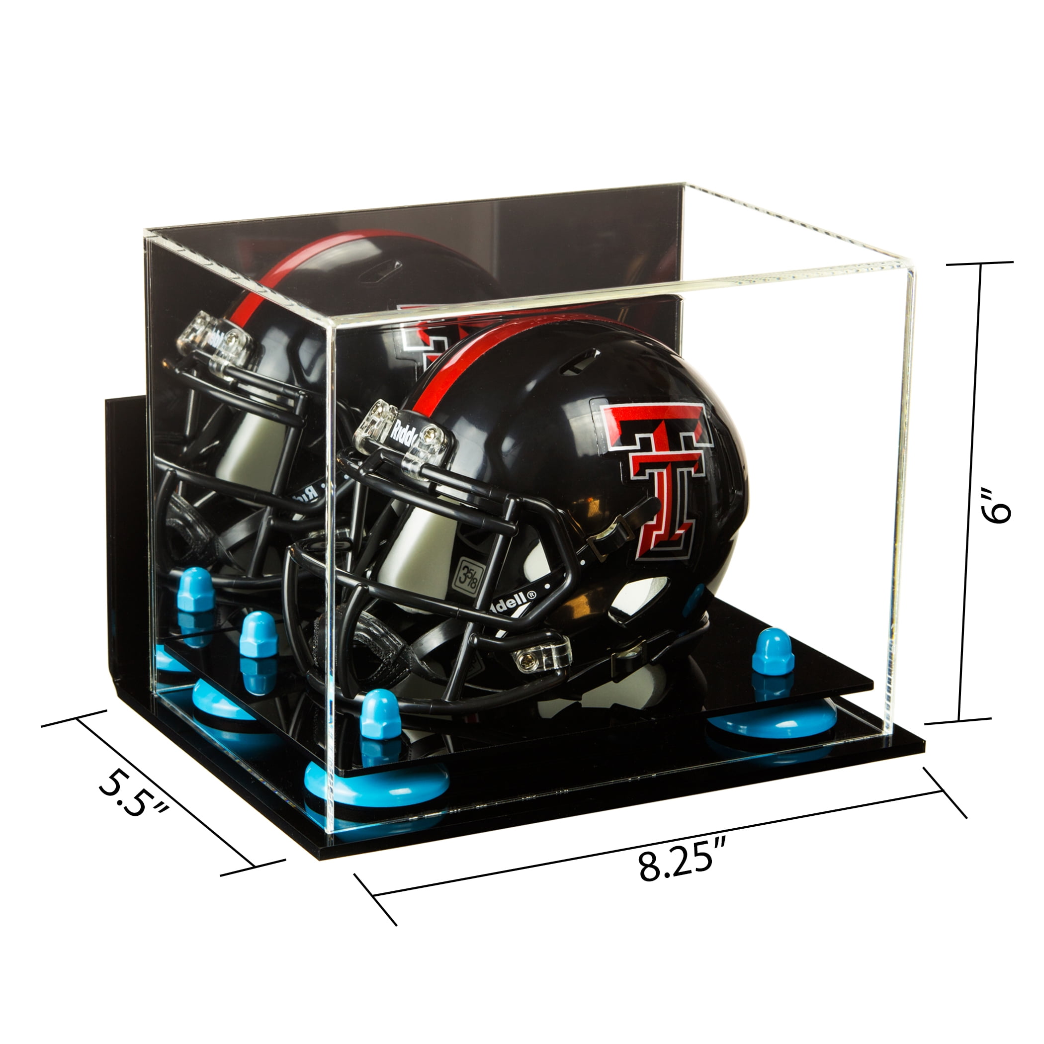 Better Display Cases Acrylic Mini Display Case not Full Size Miniature Football Helmet