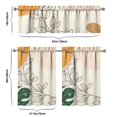 thumbnail image 6 of Kitchen Curtains 36 Inch Short - 3 Panel Set, Rod Pocket Window Curtain, Boho Floral Tribal Style, 100% Polyester for Farmhouse, Kitchen, Cafe, Bedroom, Easy Wash, 6 of 6