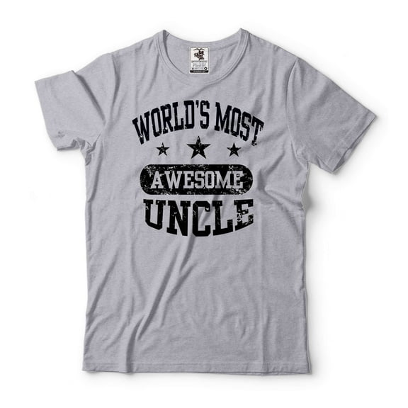 World's Most Awesome Uncle Shirt Uncle Birthday Tee Father's Day Uncle Shirt Funny Uncle Tee