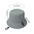 thumbnail image 5 of Toptie UV Sun Protection Bucket Hat for Women Summer Outdoor Adjustable Beach Sun Hat with Chin Strap-Pink, 5 of 7
