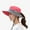 Light Red, variant on MarinaVida Women Ponytail Summer Sun Hat UV Protection Wide Brim Foldable Fishing Cap