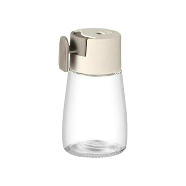 Botella medidora para condimentos, de vidrio transparente, multifuncional, 180 ml Beige