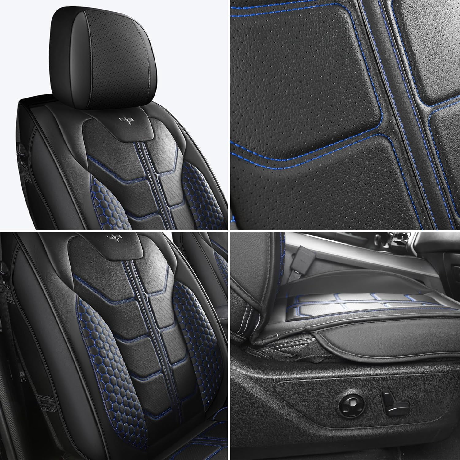 LINGVIDO Chevy Silverado Seat Covers - Custom Fit for GMC Sierra, Pickup Truck Seat Cover for 07-25 1500 2500HD 3500HD, Regular Cab, Double Cab, Crew Cab, LT, LZT, RST, Trail Boss